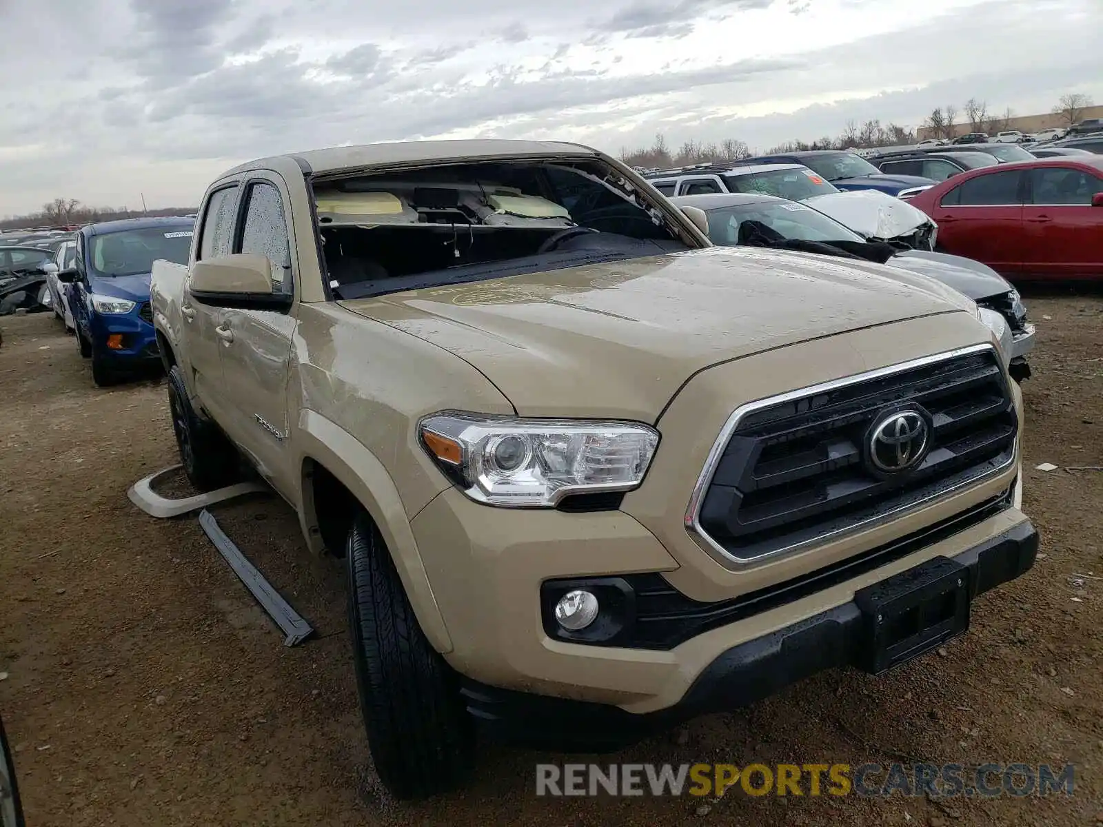 1 Photograph of a damaged car 3TMCZ5AN2LM349706 TOYOTA TACOMA 2020