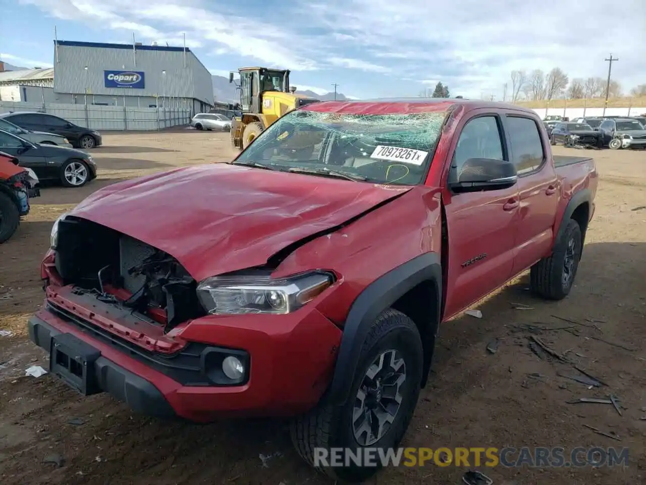 2 Photograph of a damaged car 3TMCZ5AN3LM295395 TOYOTA TACOMA 2020