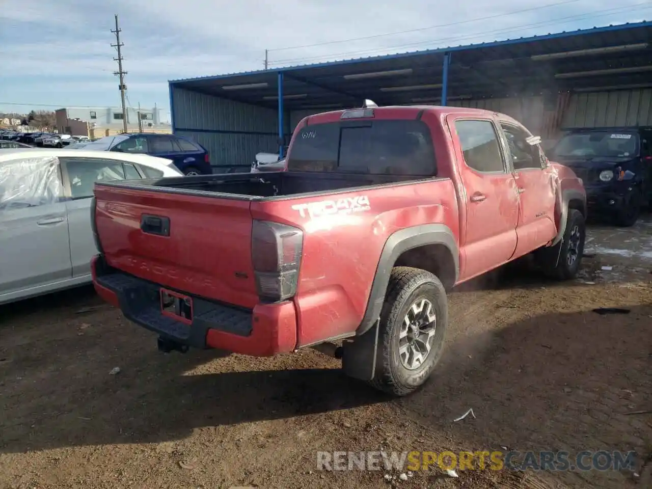 4 Photograph of a damaged car 3TMCZ5AN3LM295395 TOYOTA TACOMA 2020