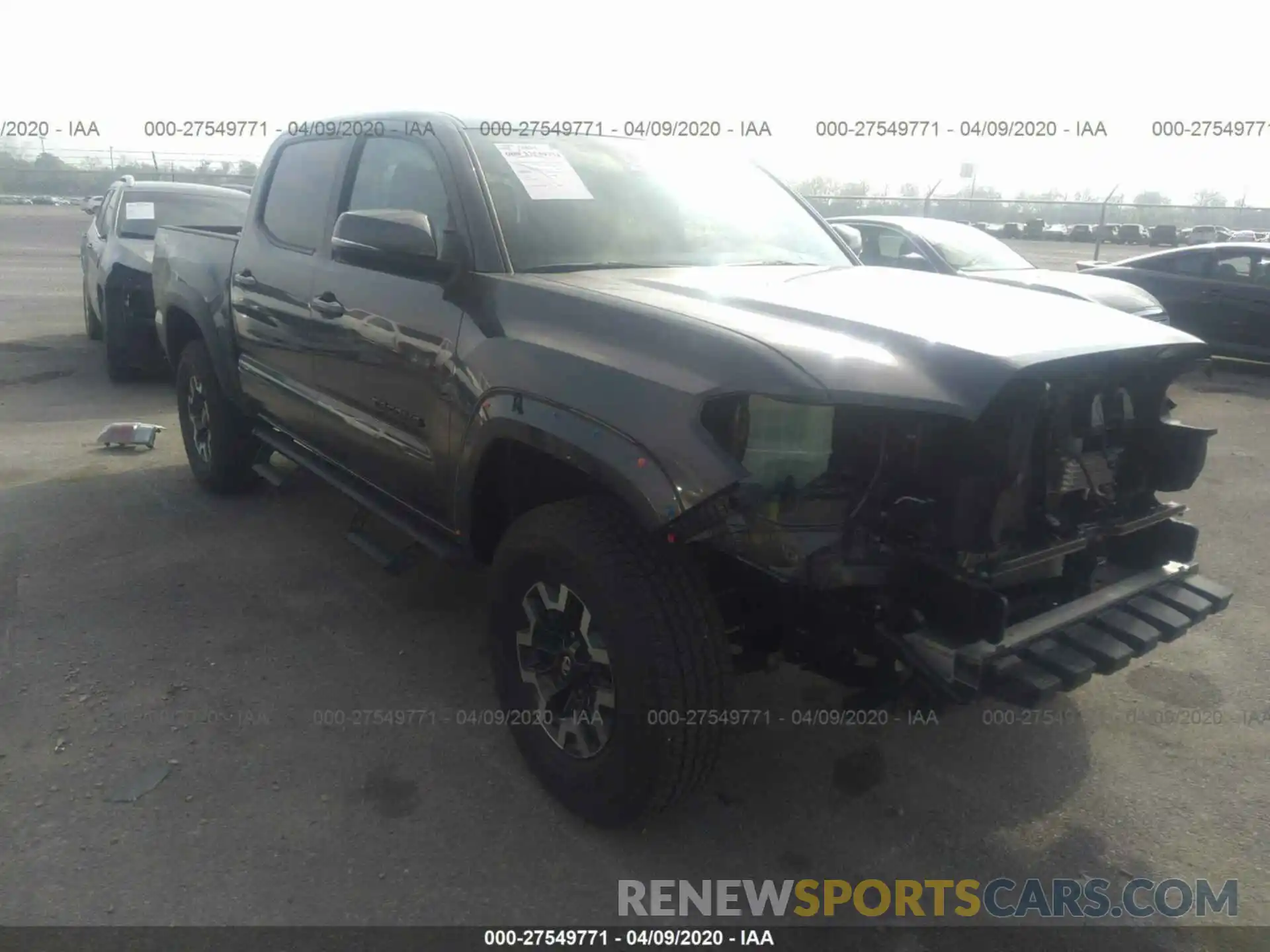 1 Photograph of a damaged car 3TMCZ5AN3LM297938 TOYOTA TACOMA 2020