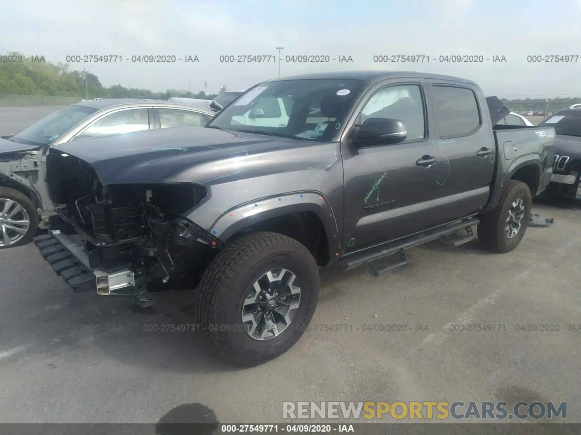 2 Photograph of a damaged car 3TMCZ5AN3LM297938 TOYOTA TACOMA 2020