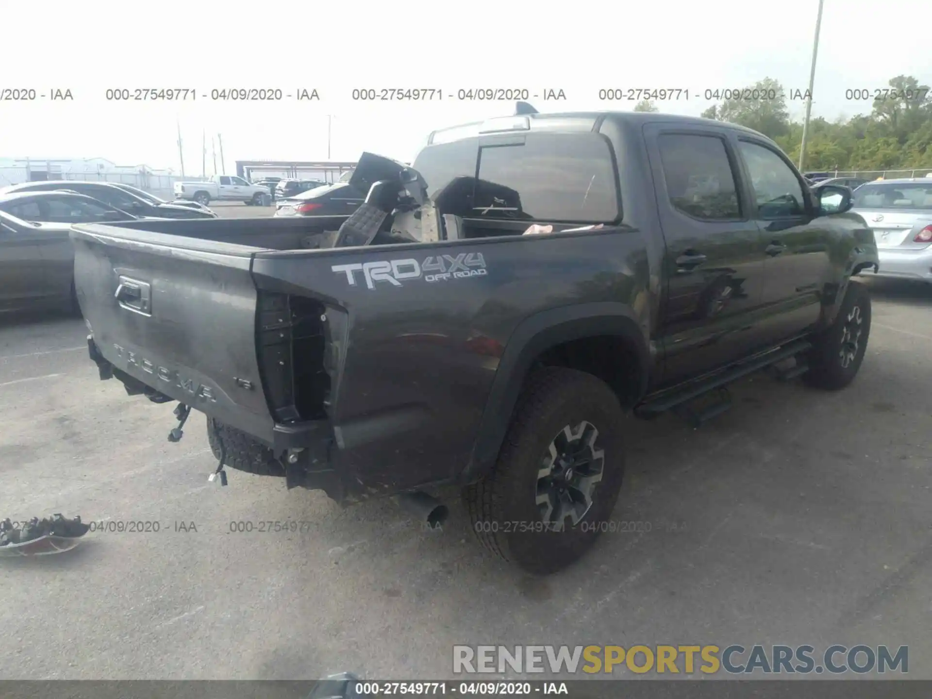 4 Photograph of a damaged car 3TMCZ5AN3LM297938 TOYOTA TACOMA 2020