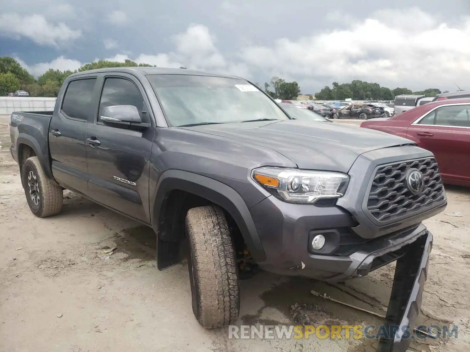 1 Photograph of a damaged car 3TMCZ5AN3LM307397 TOYOTA TACOMA 2020