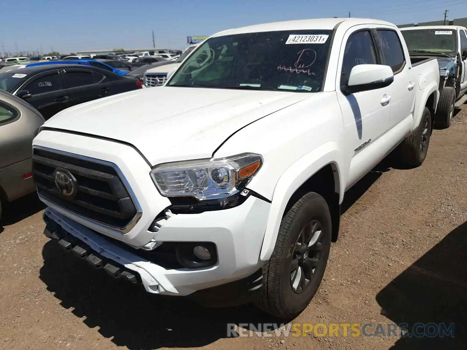 2 Photograph of a damaged car 3TMCZ5AN3LM313541 TOYOTA TACOMA 2020