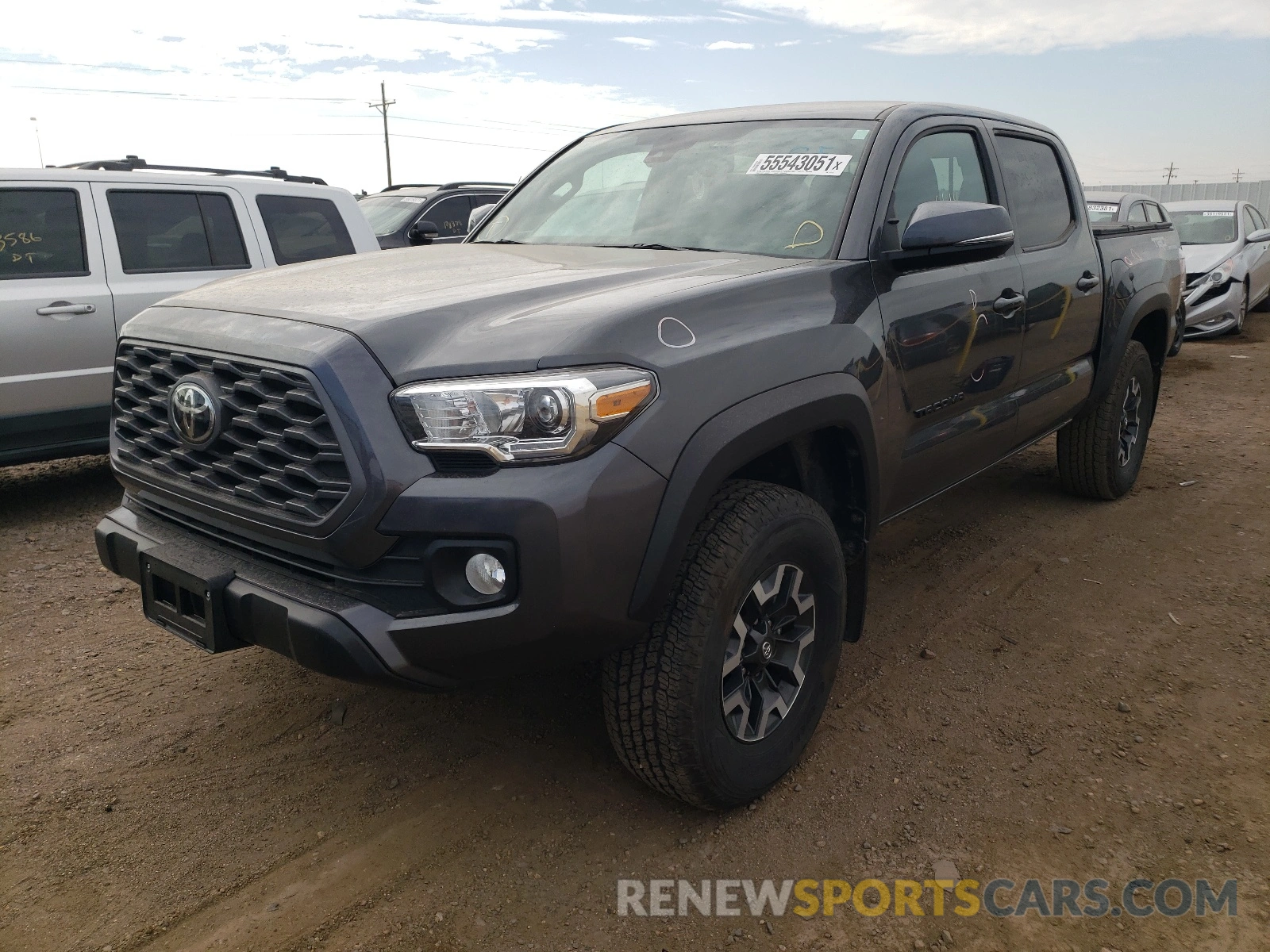 2 Photograph of a damaged car 3TMCZ5AN3LM315175 TOYOTA TACOMA 2020