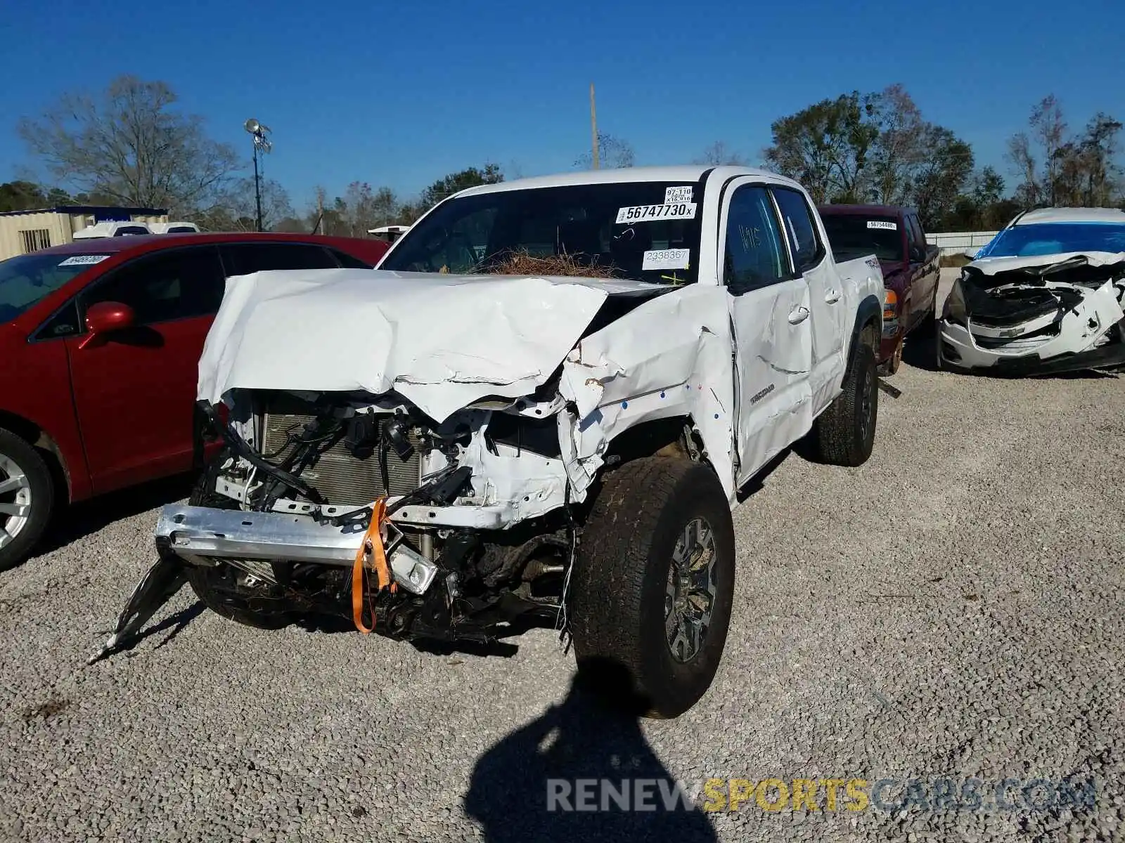 2 Photograph of a damaged car 3TMCZ5AN3LM321090 TOYOTA TACOMA 2020