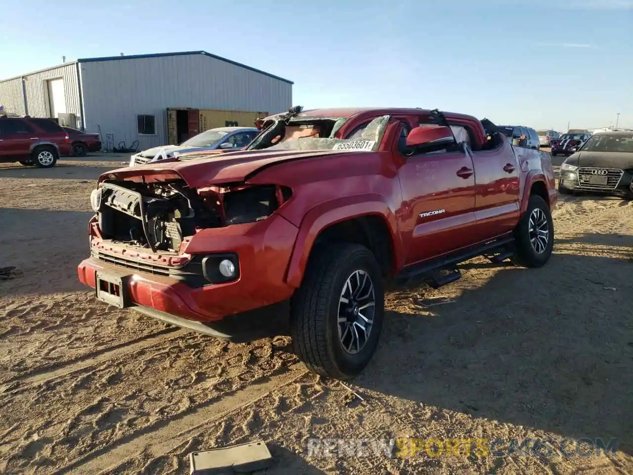 2 Photograph of a damaged car 3TMCZ5AN3LM321381 TOYOTA TACOMA 2020