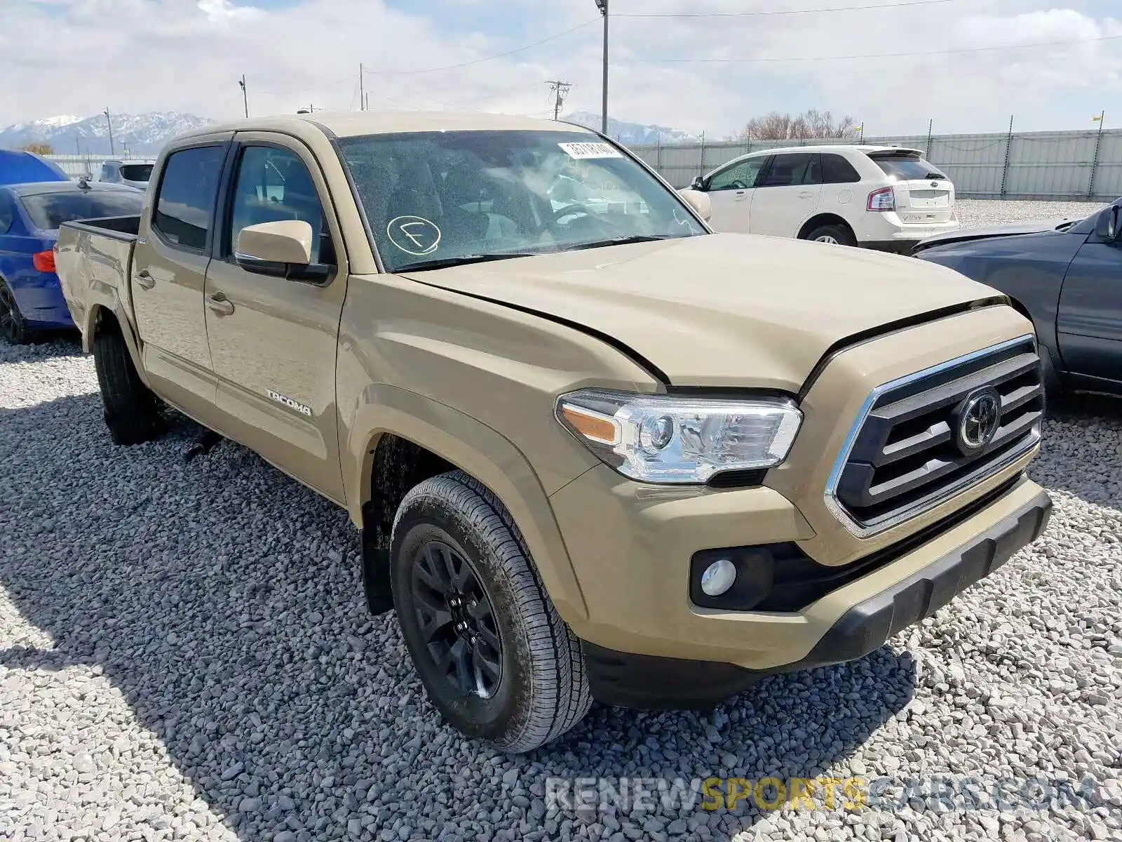 1 Photograph of a damaged car 3TMCZ5AN3LM324264 TOYOTA TACOMA 2020