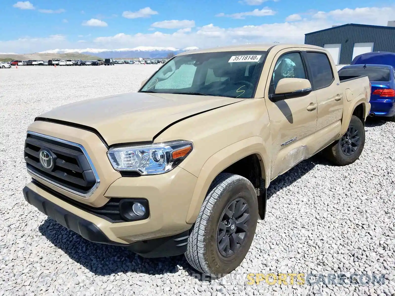 2 Photograph of a damaged car 3TMCZ5AN3LM324264 TOYOTA TACOMA 2020