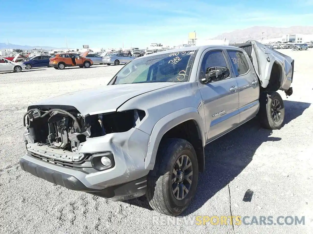 2 Photograph of a damaged car 3TMCZ5AN3LM335992 TOYOTA TACOMA 2020