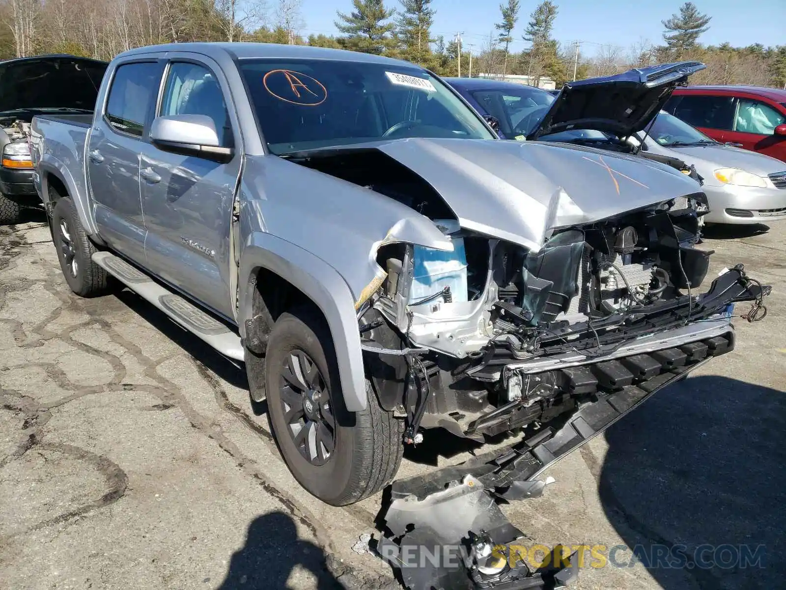 1 Photograph of a damaged car 3TMCZ5AN3LM339458 TOYOTA TACOMA 2020