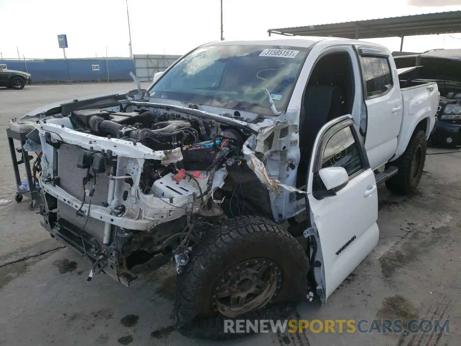 2 Photograph of a damaged car 3TMCZ5AN3LM345051 TOYOTA TACOMA 2020