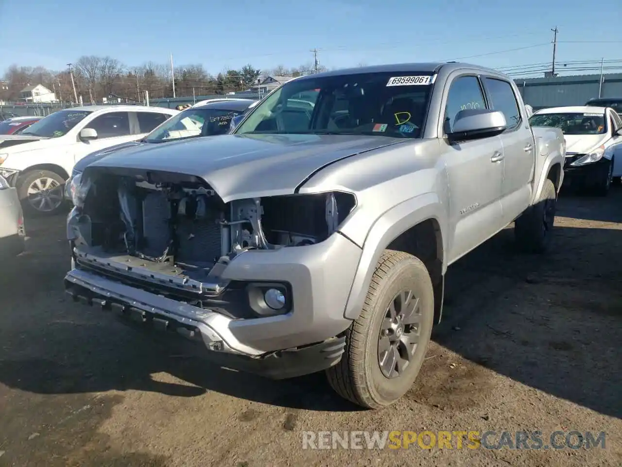 2 Photograph of a damaged car 3TMCZ5AN3LM347687 TOYOTA TACOMA 2020