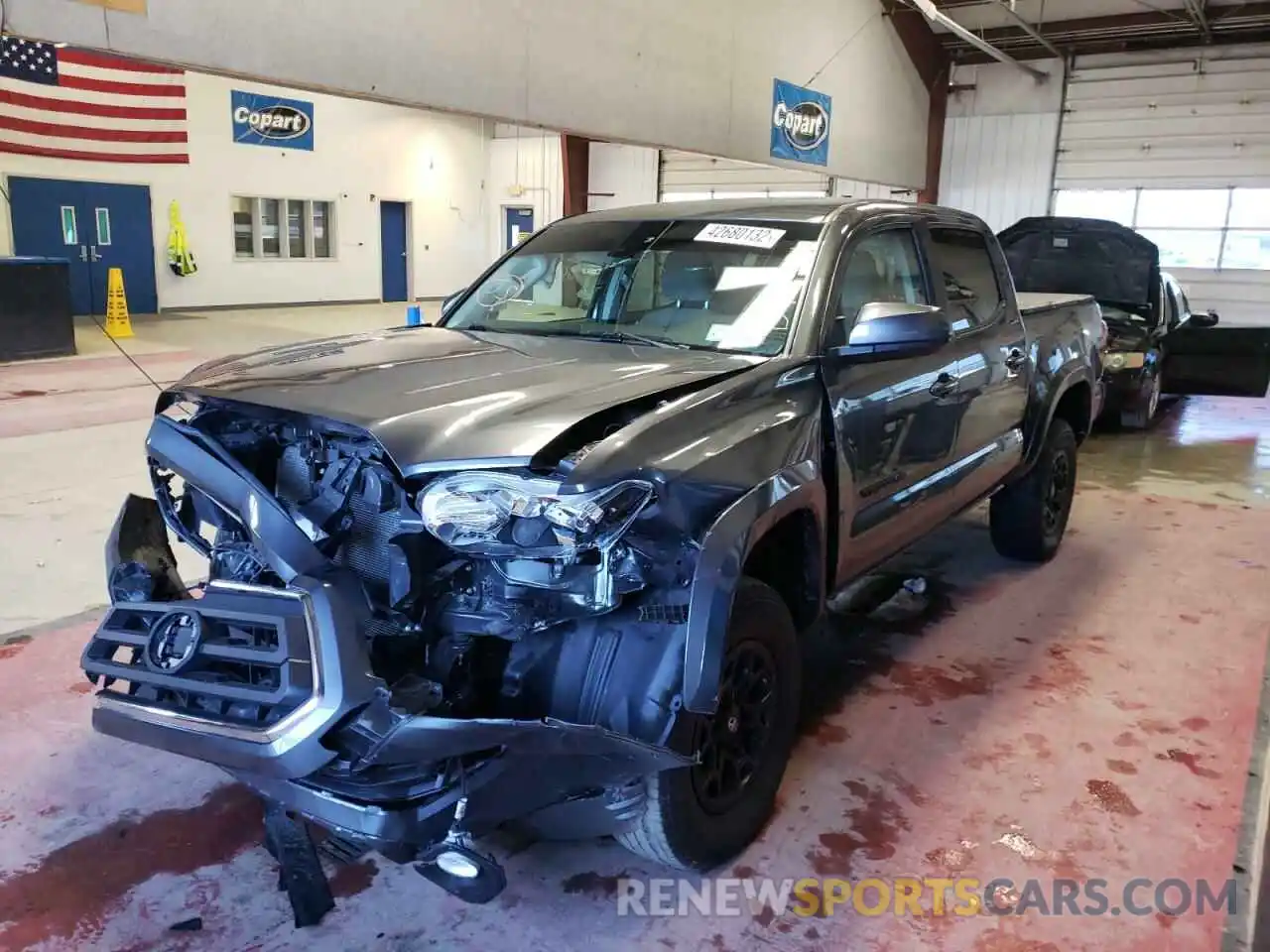 2 Photograph of a damaged car 3TMCZ5AN3LM357698 TOYOTA TACOMA 2020