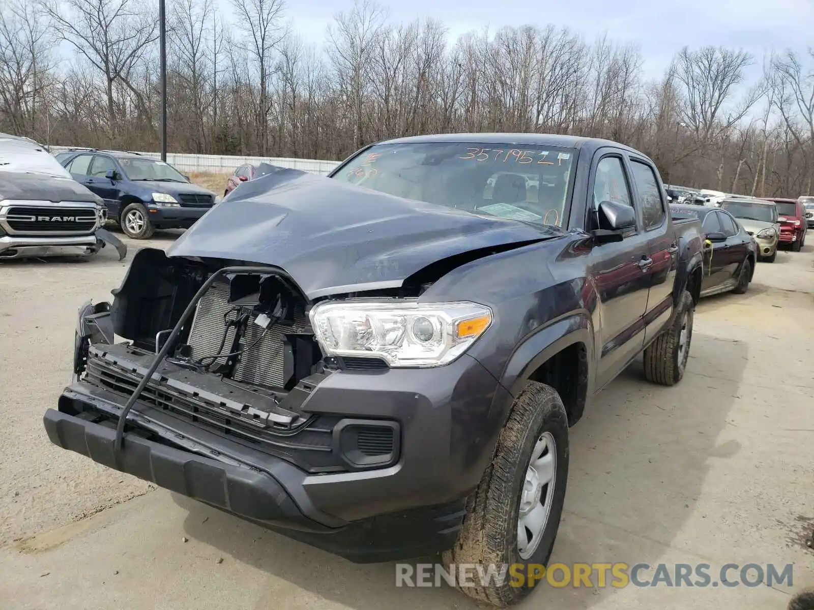 2 Photograph of a damaged car 3TMCZ5AN3LM359788 TOYOTA TACOMA 2020