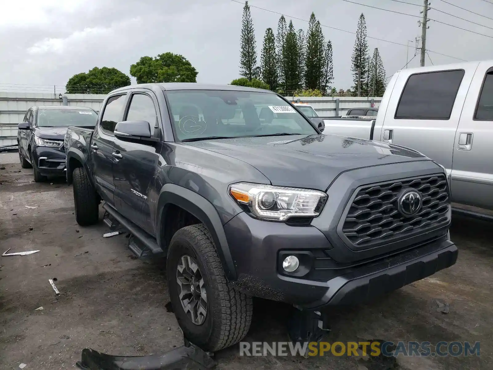 1 Photograph of a damaged car 3TMCZ5AN3LM363954 TOYOTA TACOMA 2020