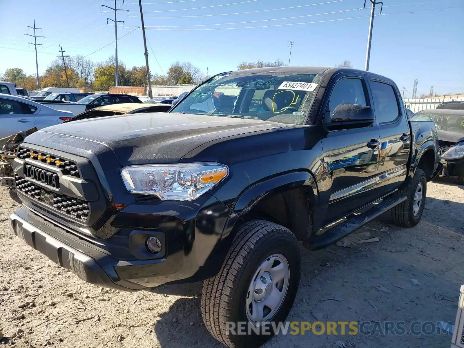 2 Photograph of a damaged car 3TMCZ5AN3LM366949 TOYOTA TACOMA 2020