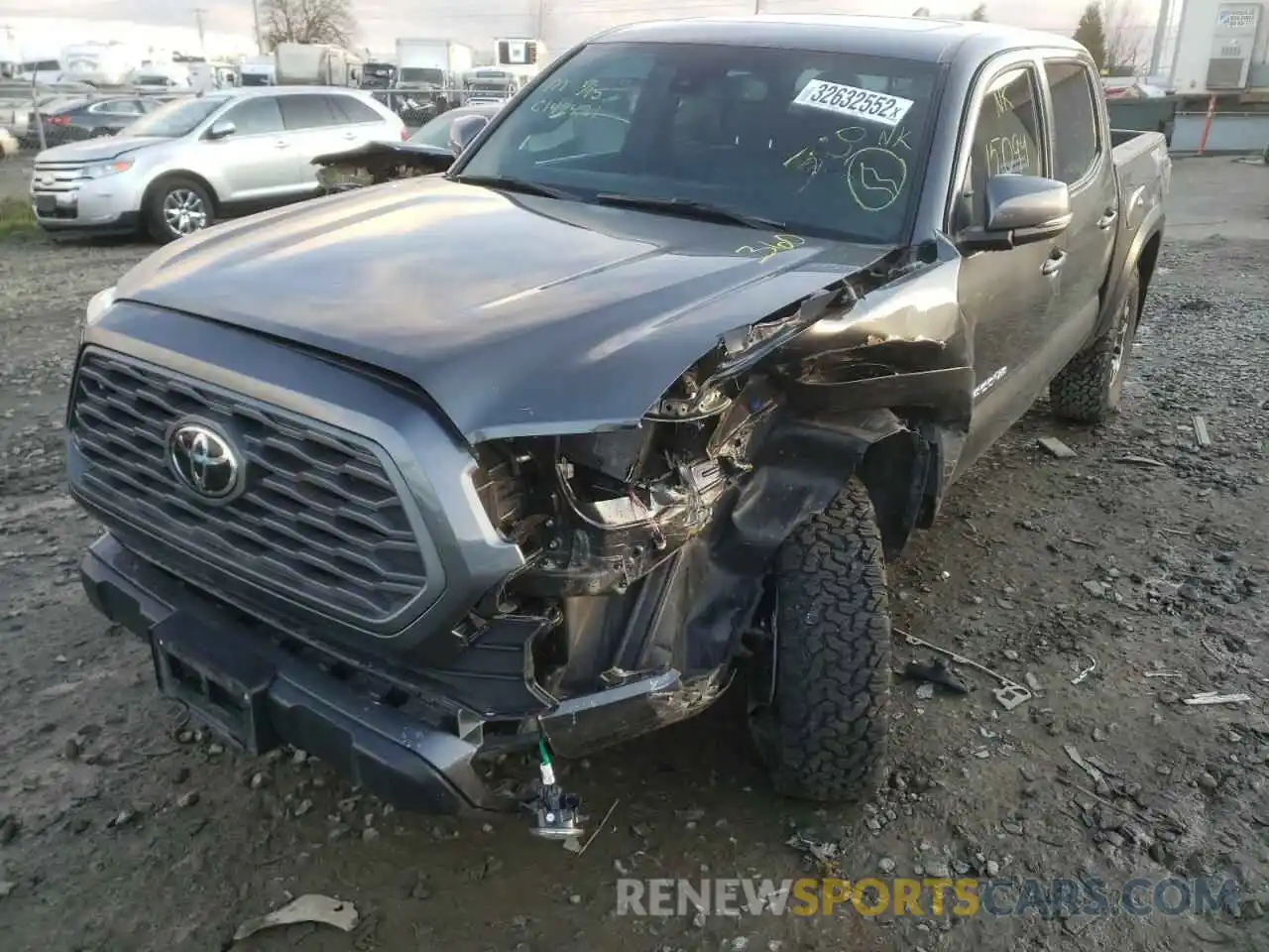 2 Photograph of a damaged car 3TMCZ5AN4LM295471 TOYOTA TACOMA 2020