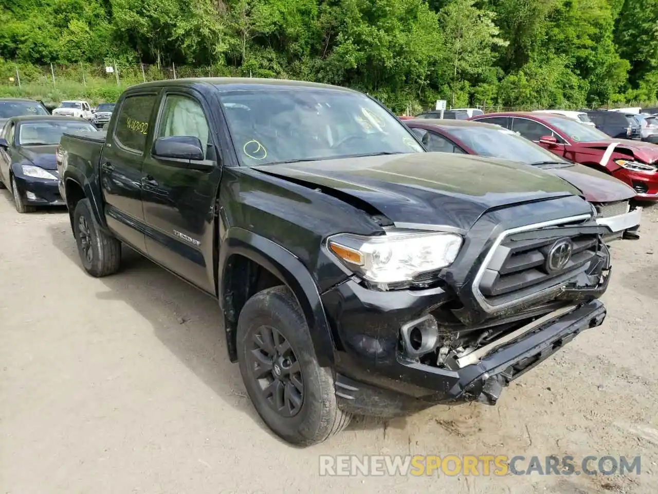 1 Photograph of a damaged car 3TMCZ5AN4LM296376 TOYOTA TACOMA 2020