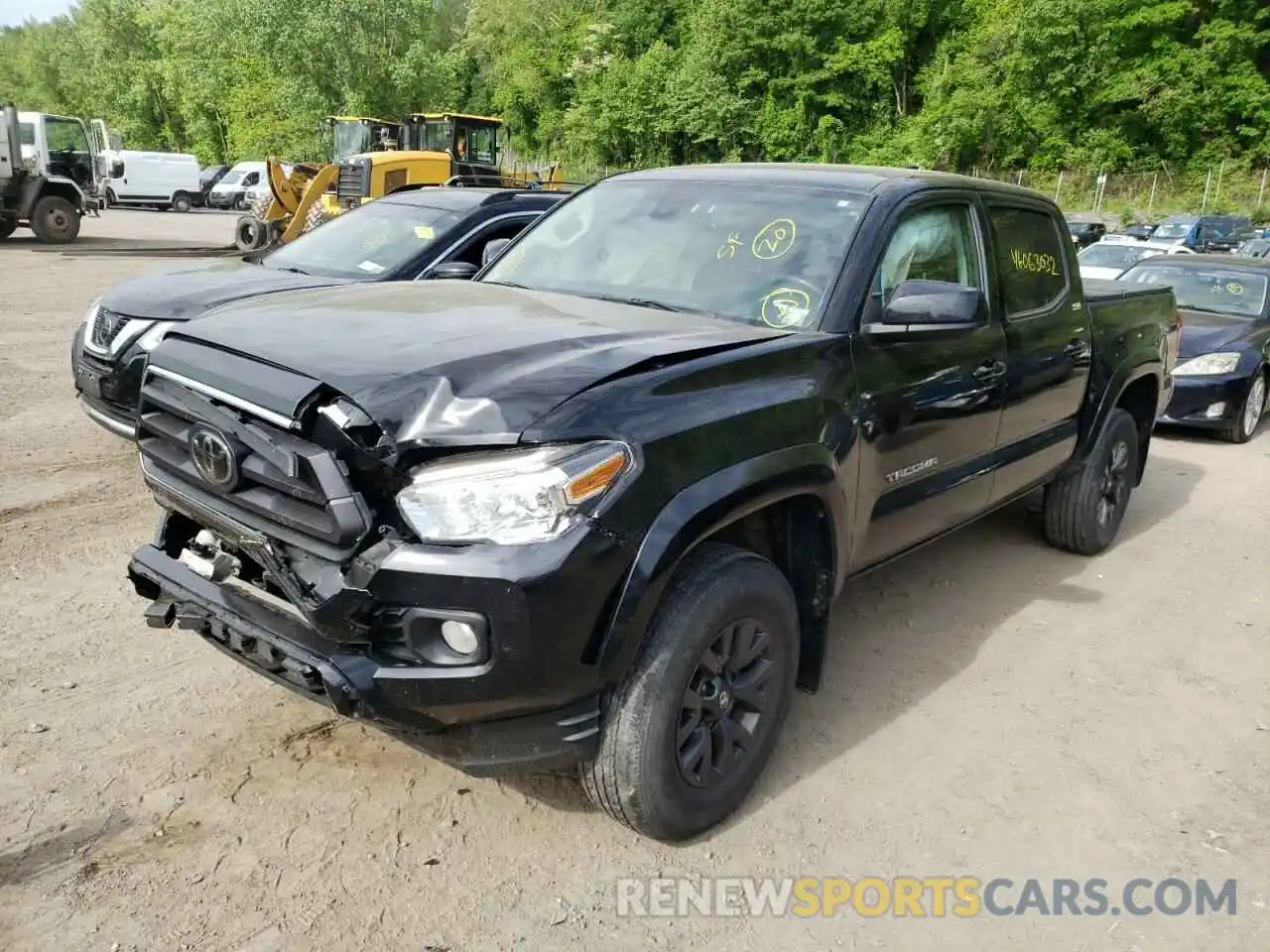 2 Photograph of a damaged car 3TMCZ5AN4LM296376 TOYOTA TACOMA 2020