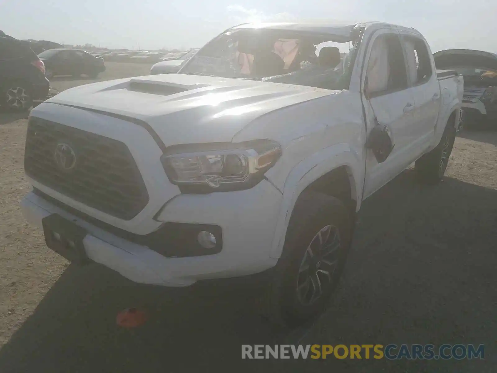 2 Photograph of a damaged car 3TMCZ5AN4LM303519 TOYOTA TACOMA 2020