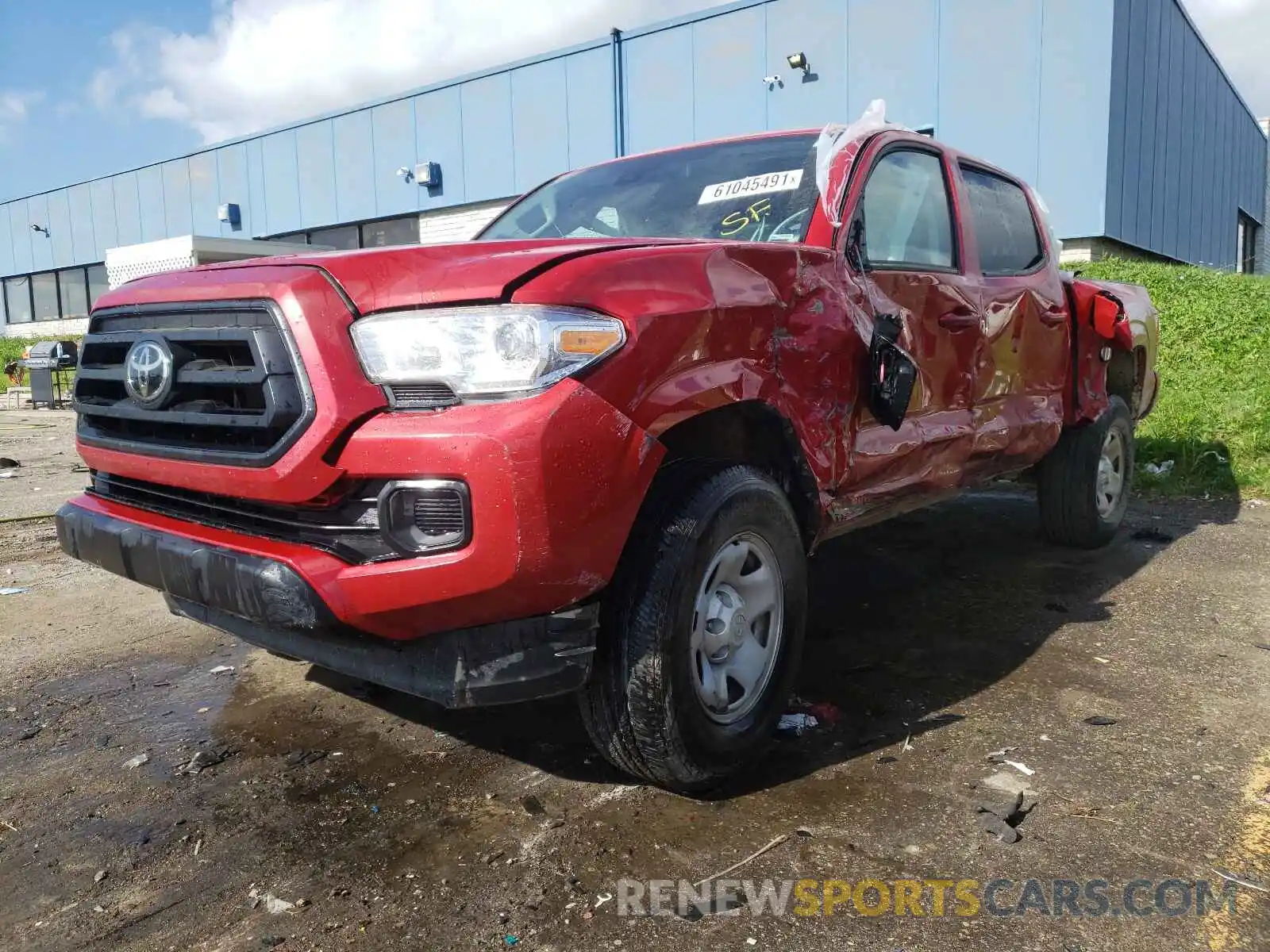 2 Photograph of a damaged car 3TMCZ5AN4LM308297 TOYOTA TACOMA 2020