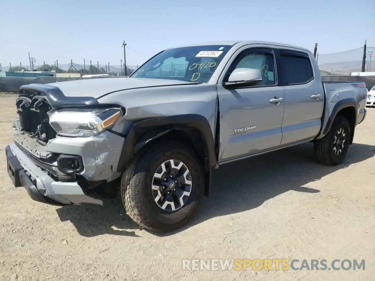 2 Photograph of a damaged car 3TMCZ5AN4LM308641 TOYOTA TACOMA 2020