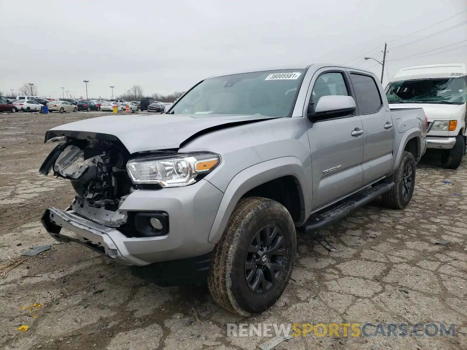 2 Photograph of a damaged car 3TMCZ5AN4LM310020 TOYOTA TACOMA 2020