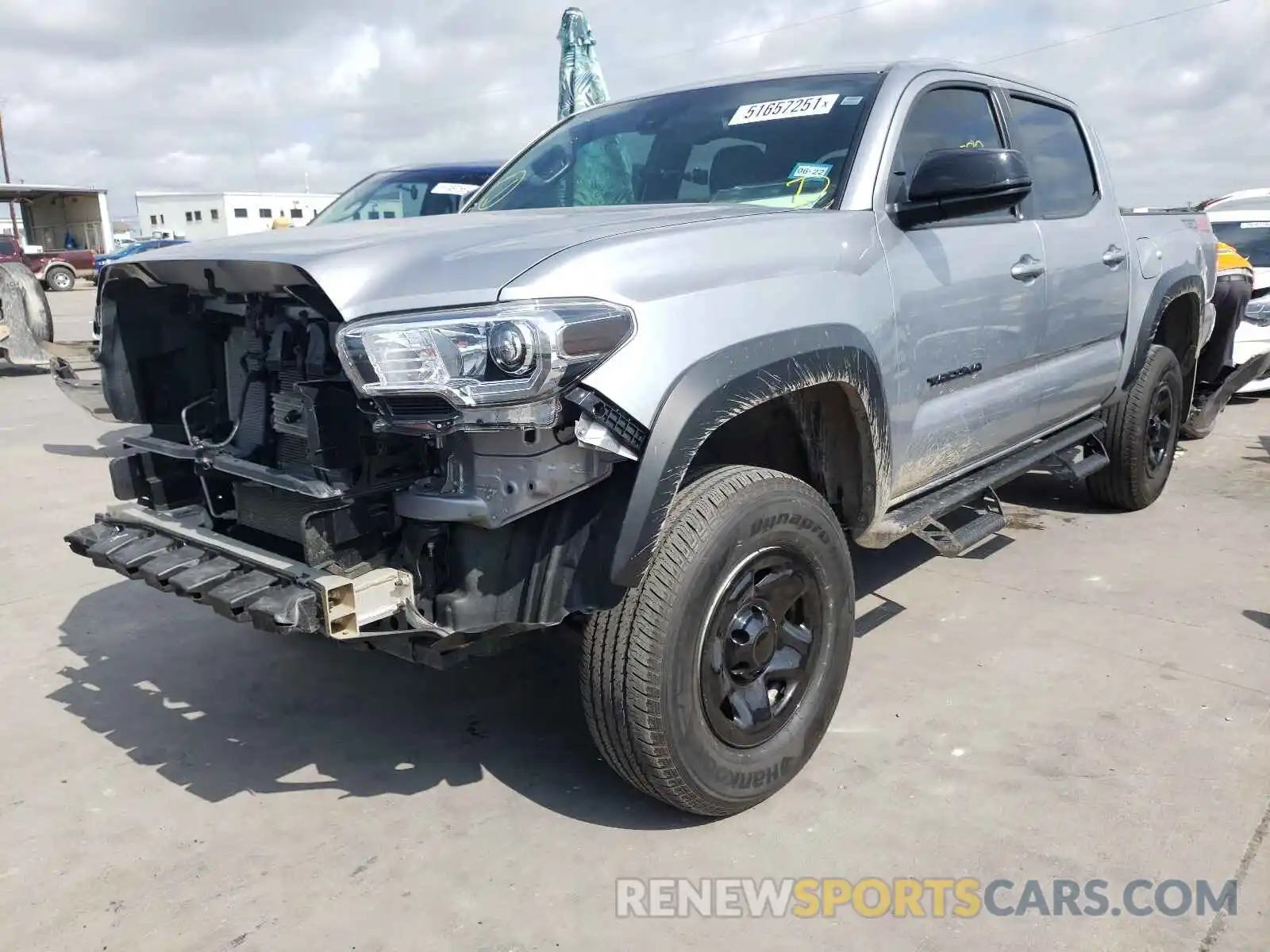 2 Photograph of a damaged car 3TMCZ5AN4LM310437 TOYOTA TACOMA 2020