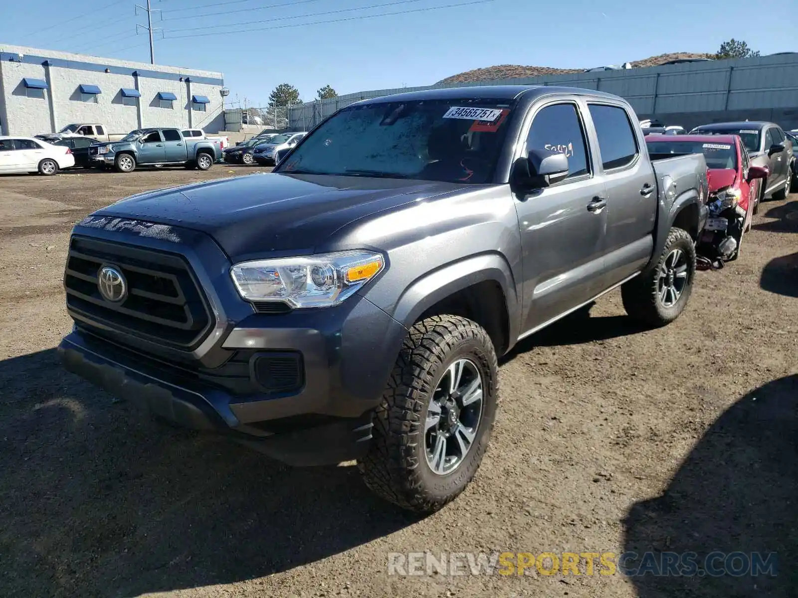 2 Photograph of a damaged car 3TMCZ5AN4LM312642 TOYOTA TACOMA 2020