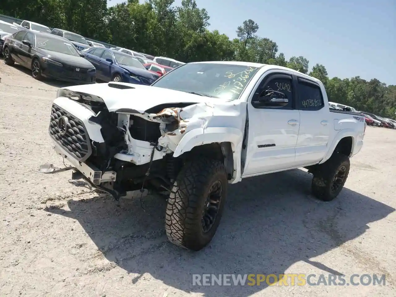 2 Photograph of a damaged car 3TMCZ5AN4LM313192 TOYOTA TACOMA 2020