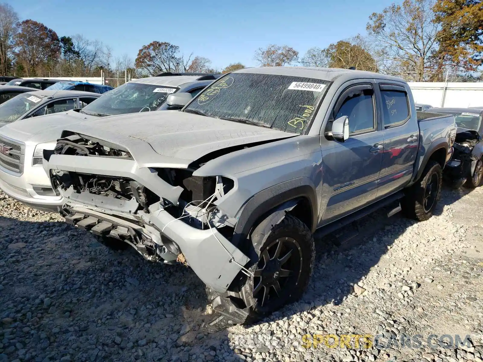 2 Photograph of a damaged car 3TMCZ5AN4LM313984 TOYOTA TACOMA 2020