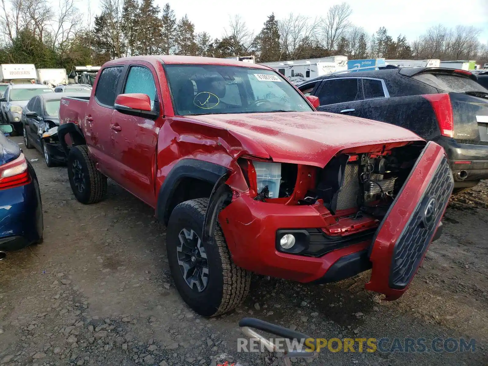 1 Photograph of a damaged car 3TMCZ5AN4LM320062 TOYOTA TACOMA 2020