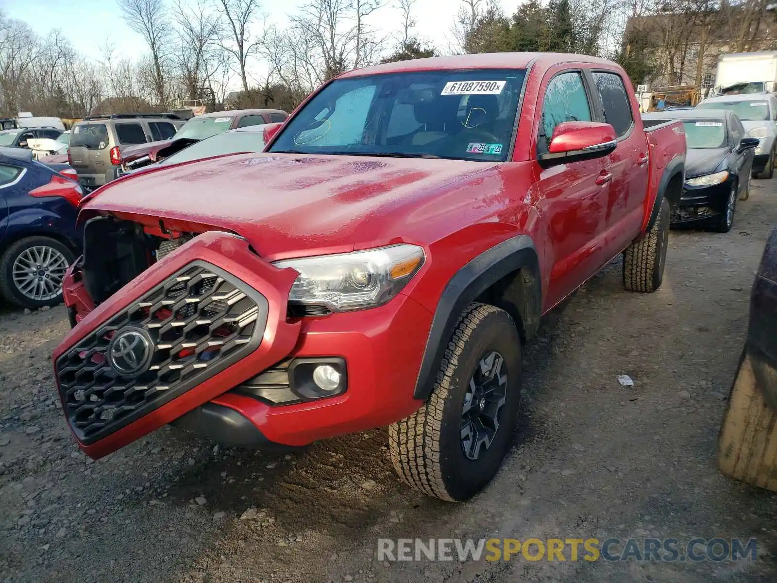 2 Photograph of a damaged car 3TMCZ5AN4LM320062 TOYOTA TACOMA 2020