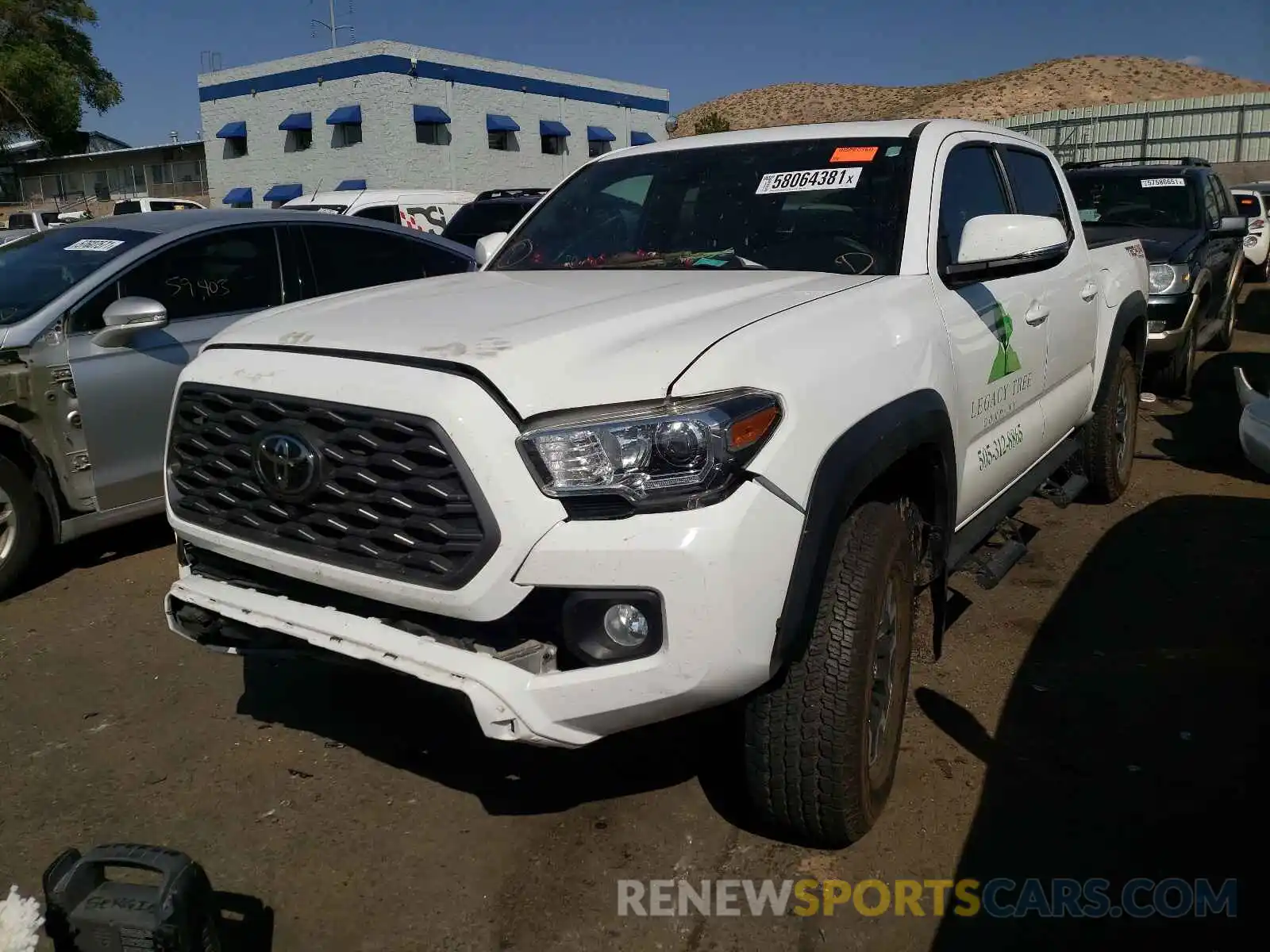 2 Photograph of a damaged car 3TMCZ5AN4LM320823 TOYOTA TACOMA 2020