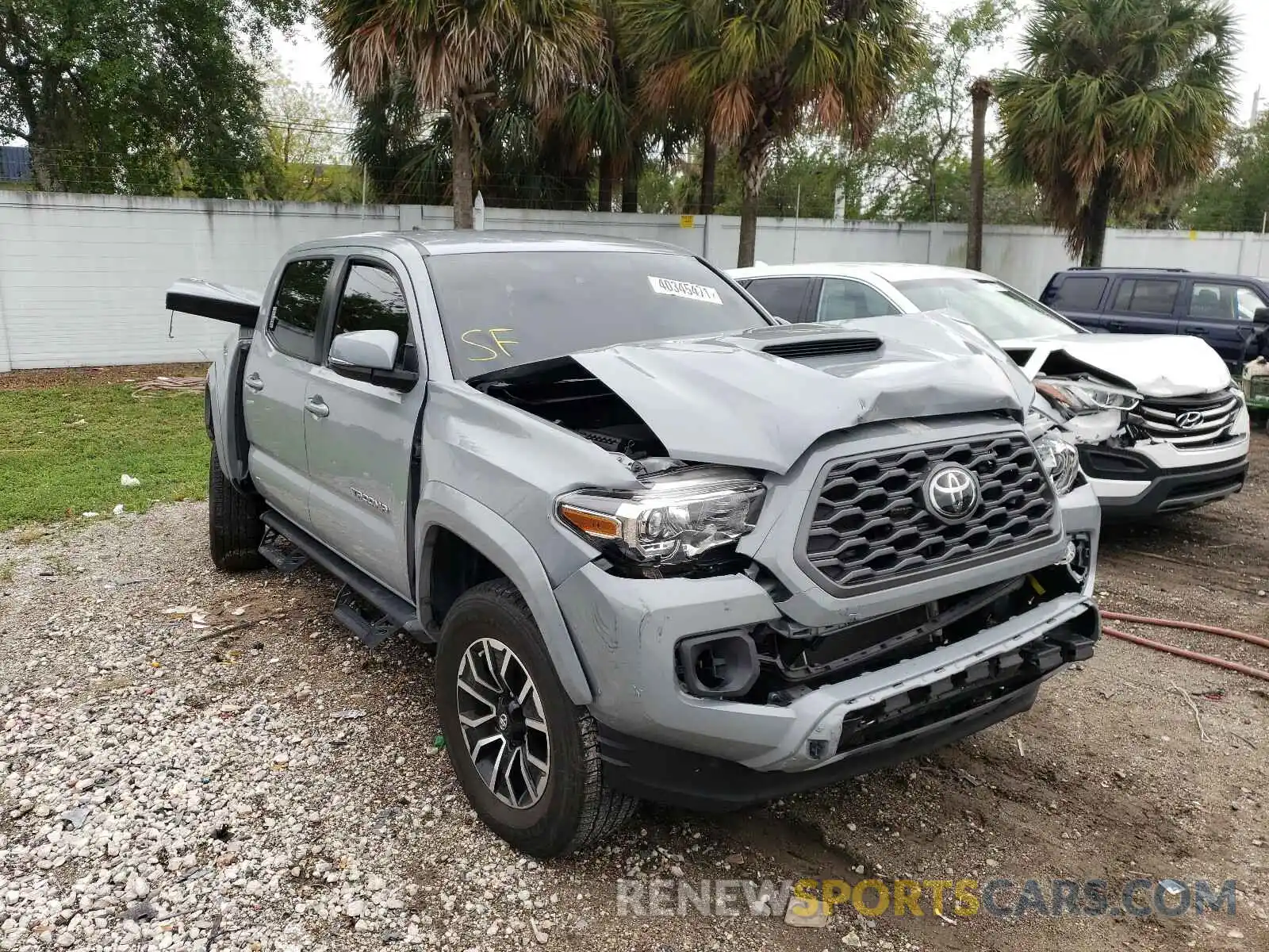 1 Photograph of a damaged car 3TMCZ5AN4LM321390 TOYOTA TACOMA 2020