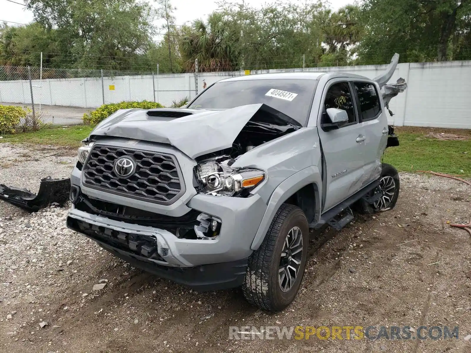 2 Photograph of a damaged car 3TMCZ5AN4LM321390 TOYOTA TACOMA 2020