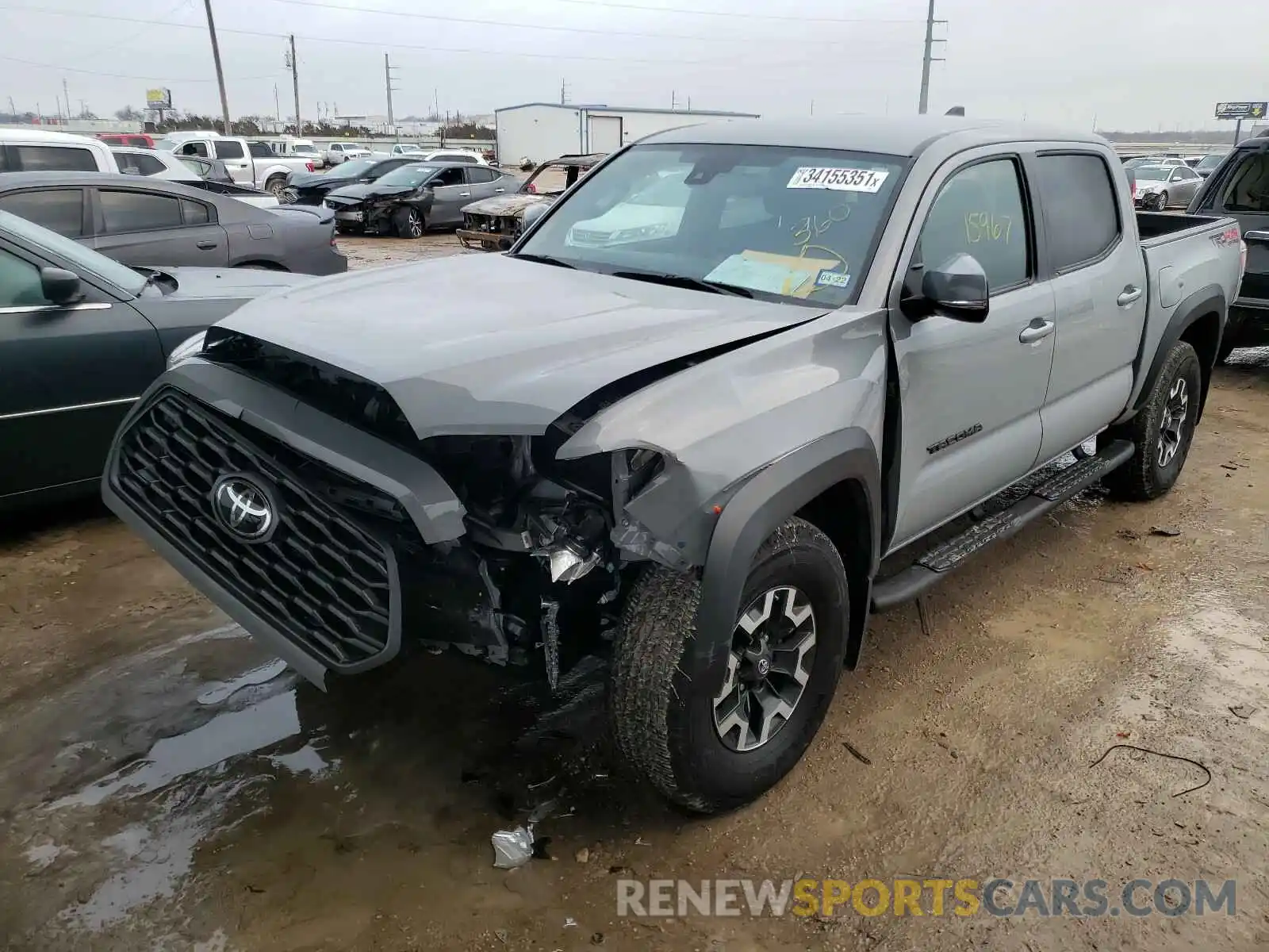 2 Photograph of a damaged car 3TMCZ5AN4LM328923 TOYOTA TACOMA 2020