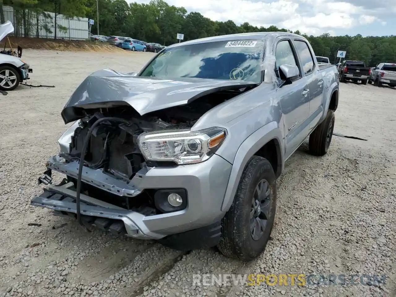 2 Photograph of a damaged car 3TMCZ5AN4LM351277 TOYOTA TACOMA 2020