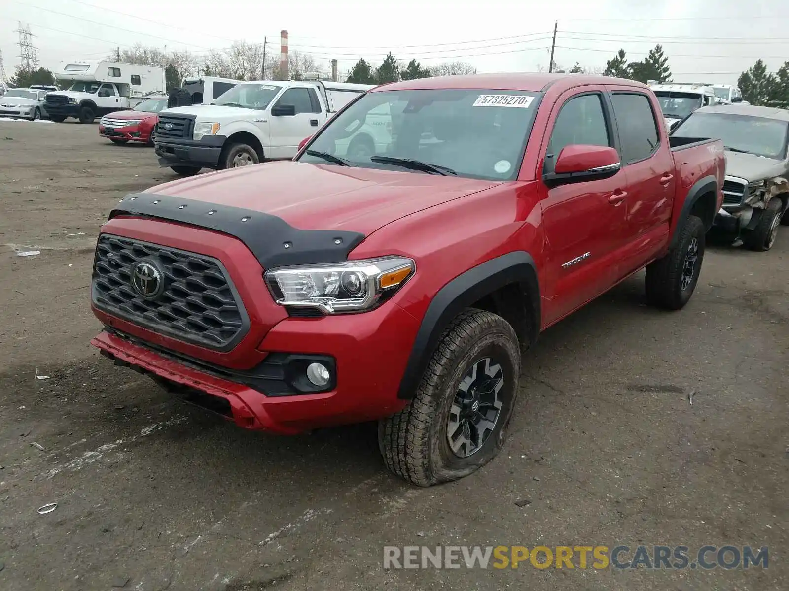 2 Photograph of a damaged car 3TMCZ5AN4LM361632 TOYOTA TACOMA 2020