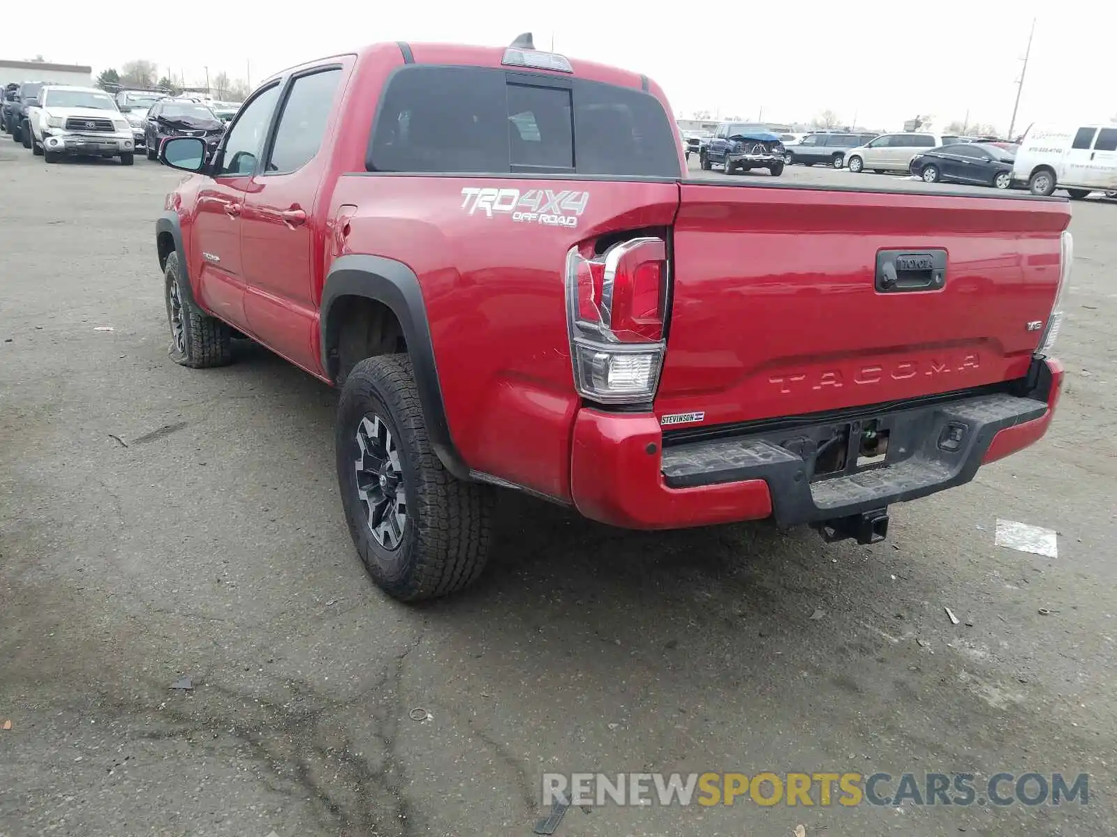 3 Photograph of a damaged car 3TMCZ5AN4LM361632 TOYOTA TACOMA 2020