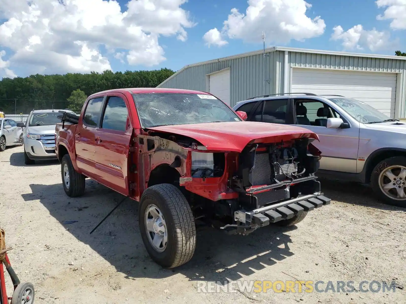 1 Photograph of a damaged car 3TMCZ5AN5LM293616 TOYOTA TACOMA 2020