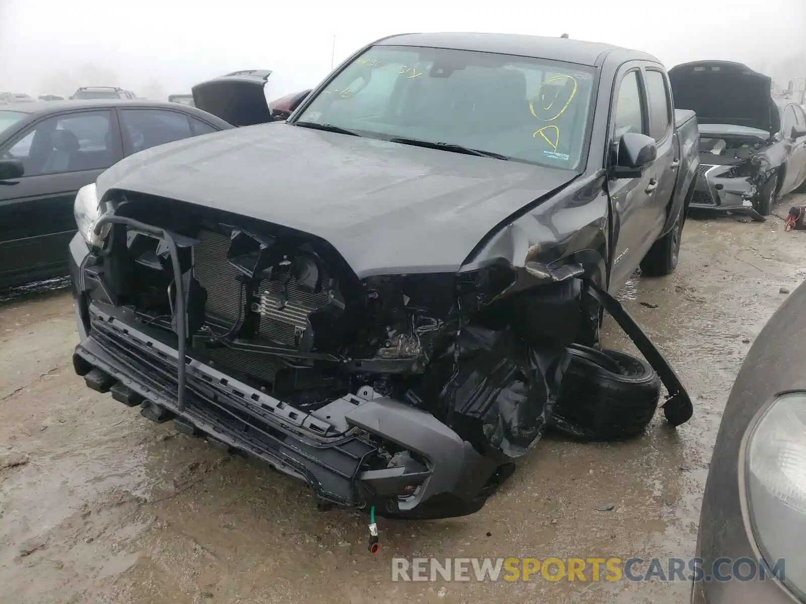 2 Photograph of a damaged car 3TMCZ5AN5LM293969 TOYOTA TACOMA 2020