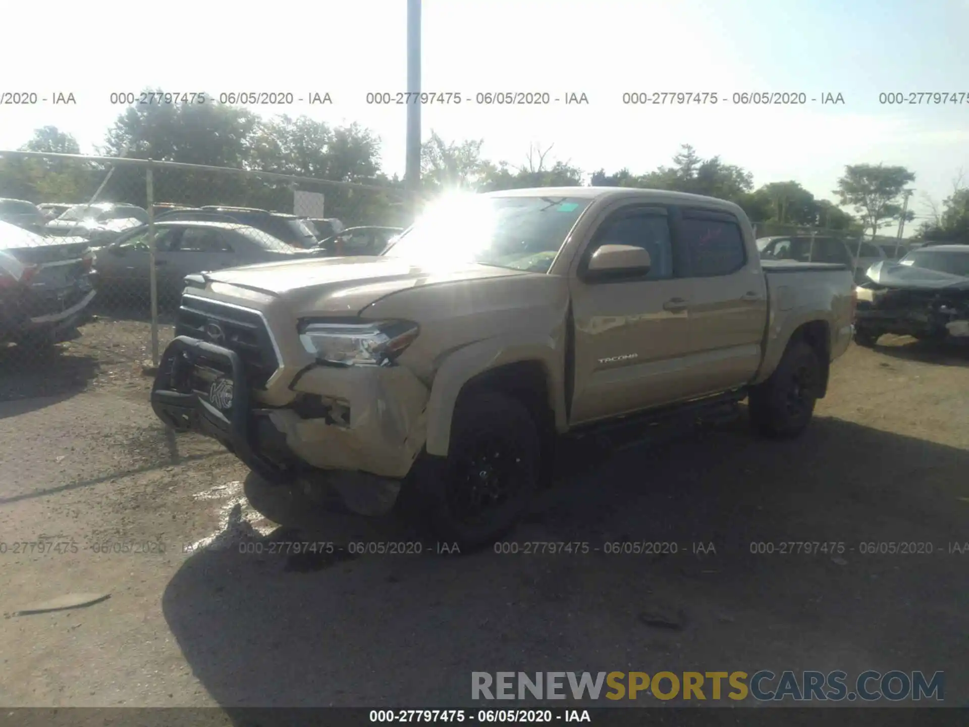 2 Photograph of a damaged car 3TMCZ5AN5LM304016 TOYOTA TACOMA 2020