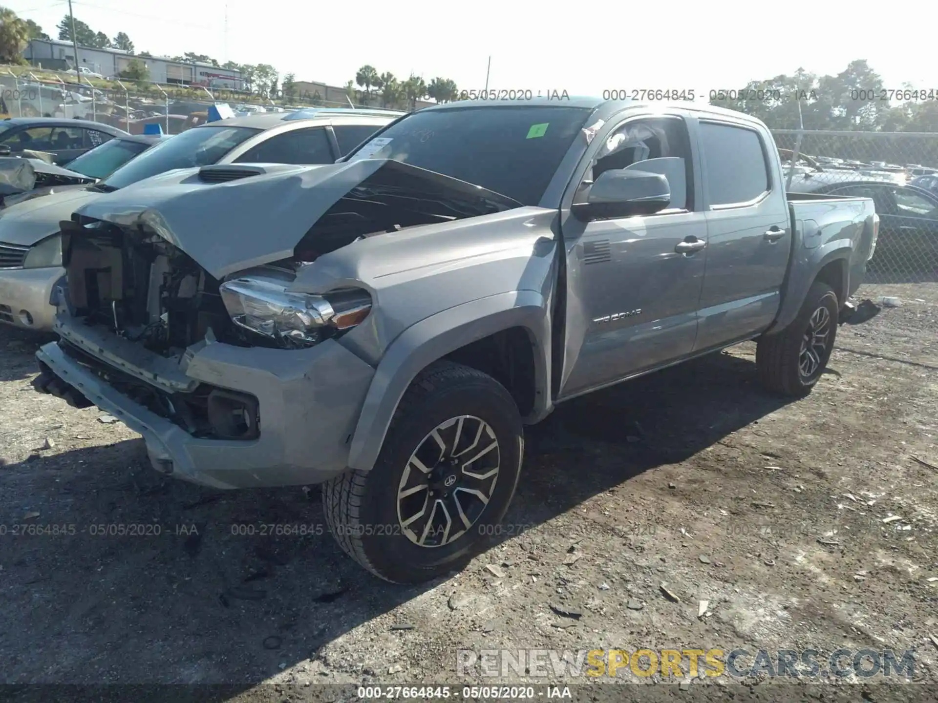 2 Photograph of a damaged car 3TMCZ5AN5LM306929 TOYOTA TACOMA 2020