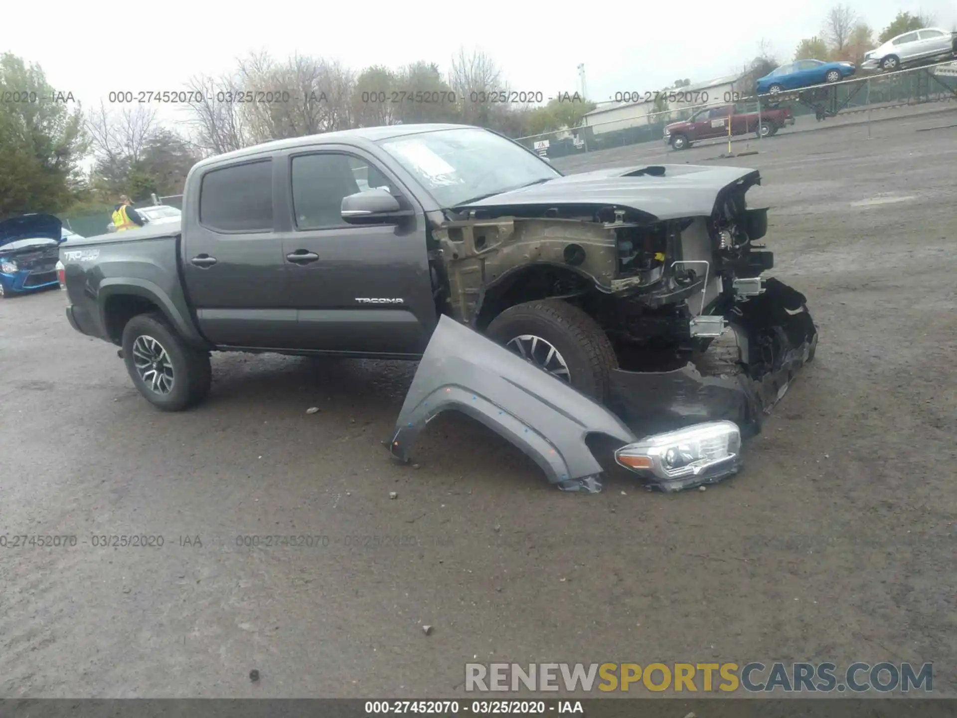 1 Photograph of a damaged car 3TMCZ5AN5LM307997 TOYOTA TACOMA 2020