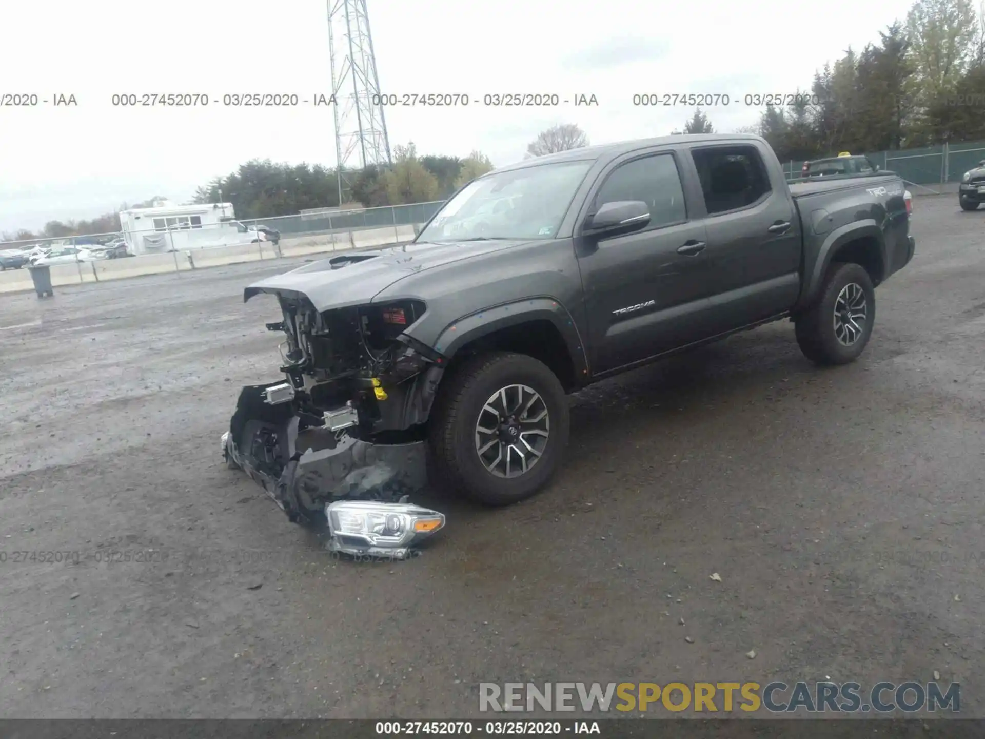 2 Photograph of a damaged car 3TMCZ5AN5LM307997 TOYOTA TACOMA 2020