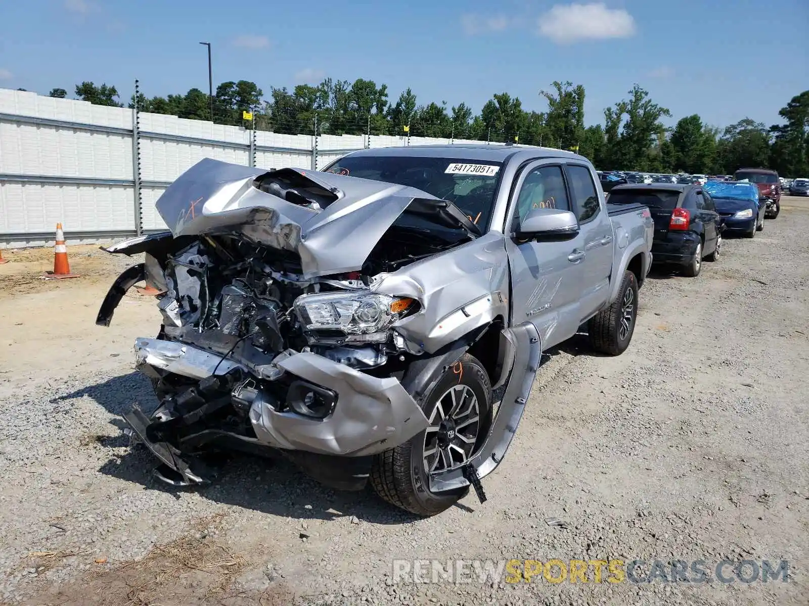 2 Photograph of a damaged car 3TMCZ5AN5LM312729 TOYOTA TACOMA 2020