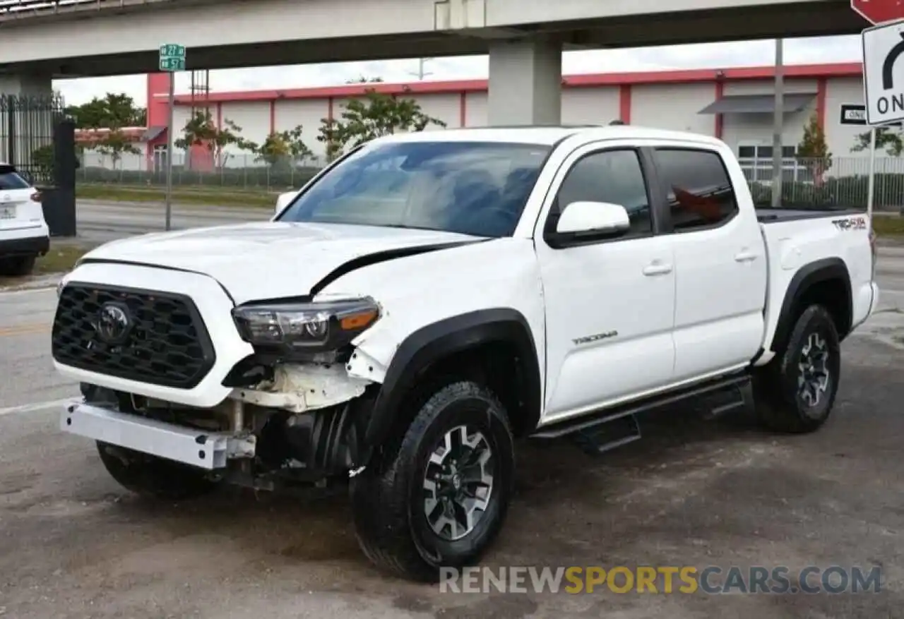 2 Photograph of a damaged car 3TMCZ5AN5LM314612 TOYOTA TACOMA 2020