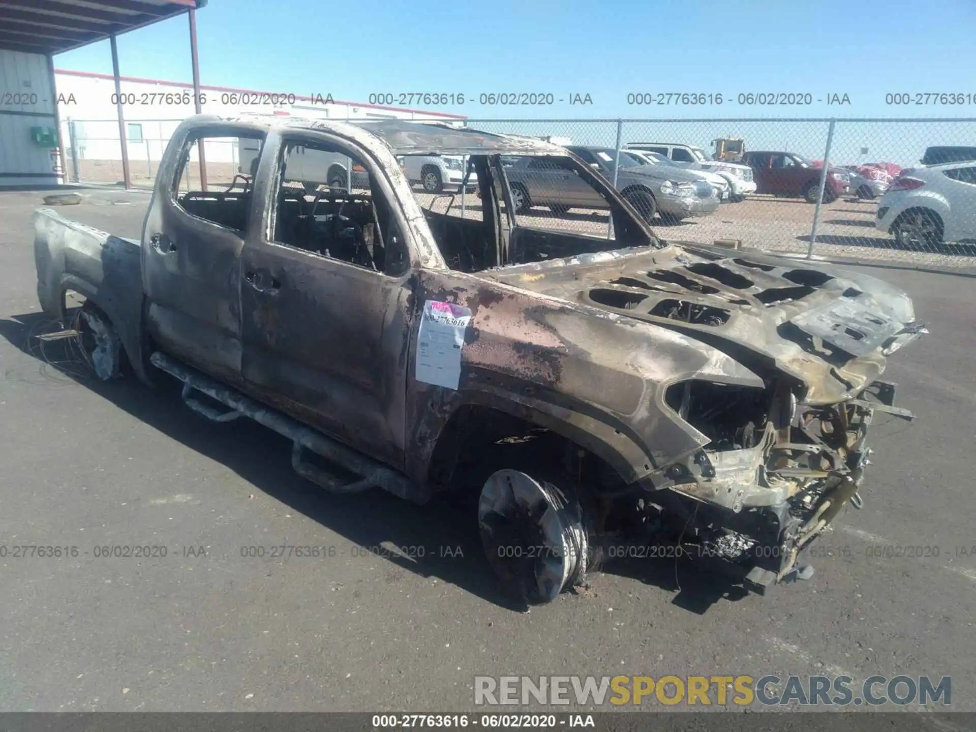 1 Photograph of a damaged car 3TMCZ5AN5LM321463 TOYOTA TACOMA 2020